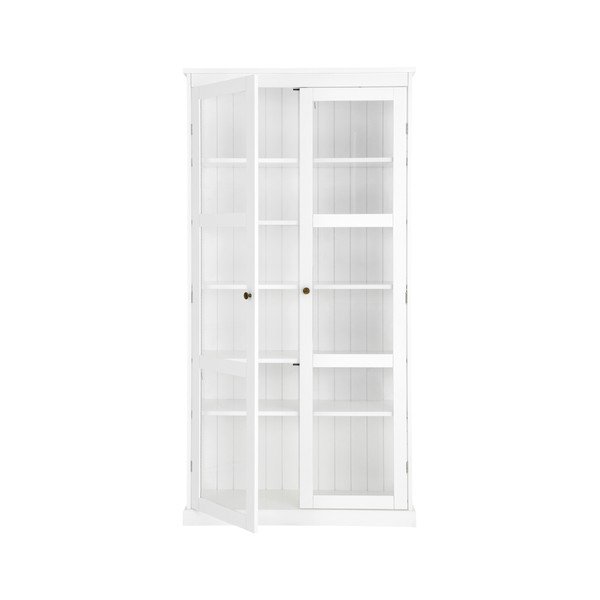 Bela vitrina iz MDF plošč 98x193x34 cm Wilma – Ellos Home-image-4
