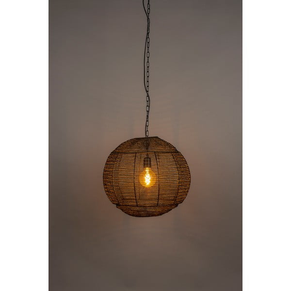 Črna viseča svetilka ø 50 cm Meezan – Dutchbone-image-1