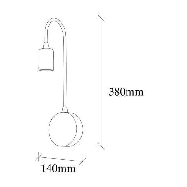 Črna stenska svetilka Baston – Opviq lights-image-4