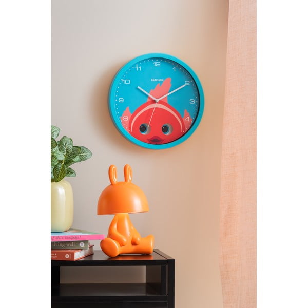 Otroška ura ø 31 cm Peekaboo Goldfish – Karlsson-image-1