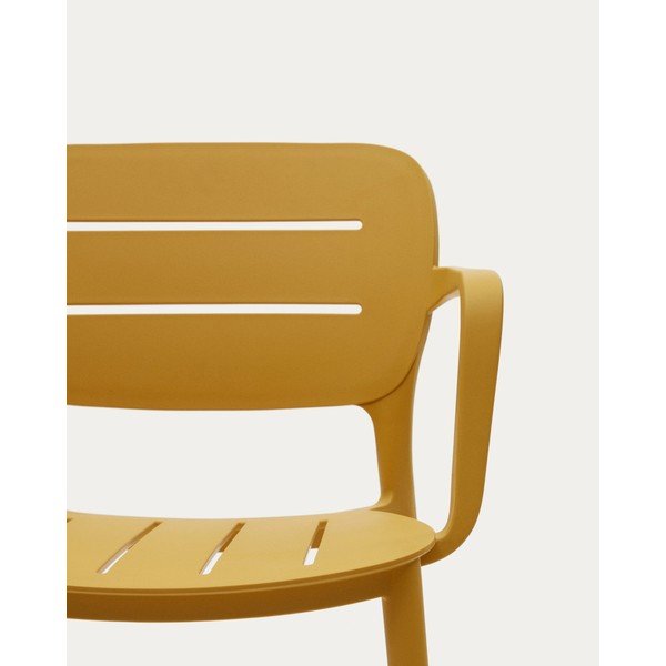 Rumen plastičen vrtni stol Morella – Kave Home-image-3