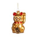 Steklen okrasek za jelko 11 cm Lucky Cat – Sass & Belle