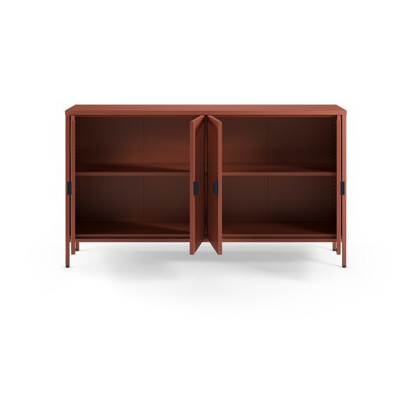 Kovinska omarica v barvi terakote 160x90x40 cm Sayla – Marckeric-image-1