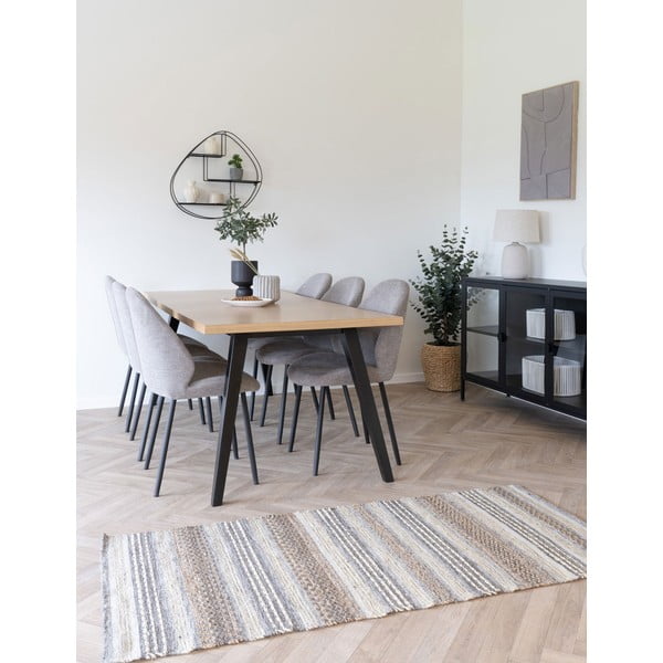 Črna večnivojska kovinska polica 60 cm Wrexham – House Nordic-image-4