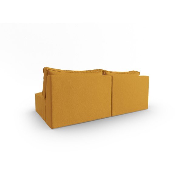 Rumena sedežna garnitura 160 cm Mike – Micadoni Home-image-3