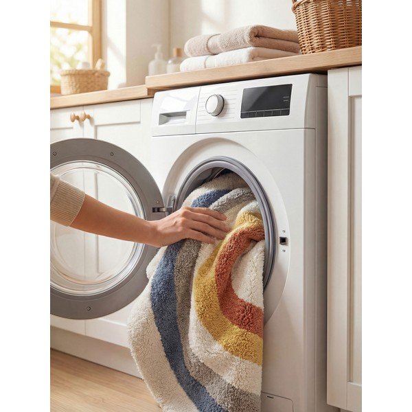 Kremno bela pralna/ročno tkana bombažna otroška preproga 140x200 cm Snuggle Riva – Hanse Home-image-3