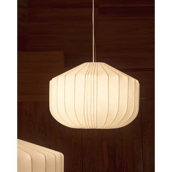 Bela stropna svetilka s tekstilnim senčilom ø 51 cm Somar – Kave Home-image-2