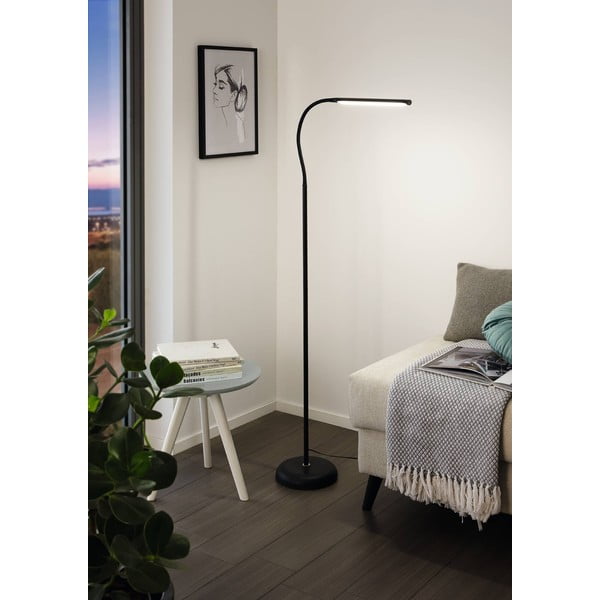 Črna LED stoječa svetilka (višina 130 cm) LAROA – EGLO-image-1