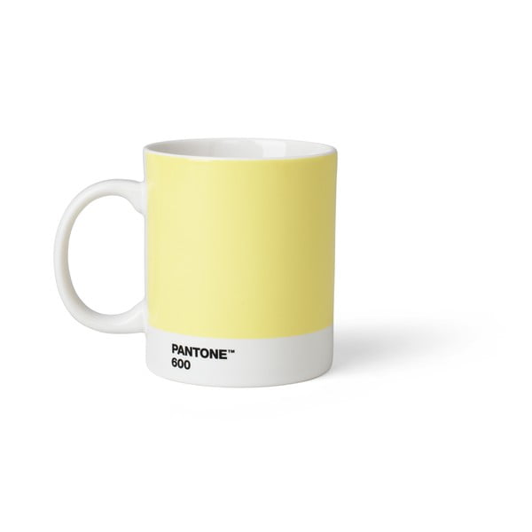 Svetlo rumena keramična skodelica 375 ml Light Yellow 600 – Pantone
