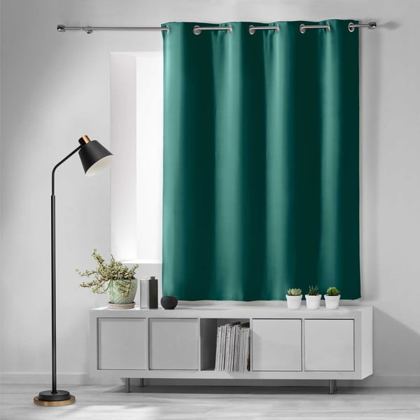Temno zelena zatemnitvena zavesa 135x180 cm Occult – douceur d'intérieur-image-2