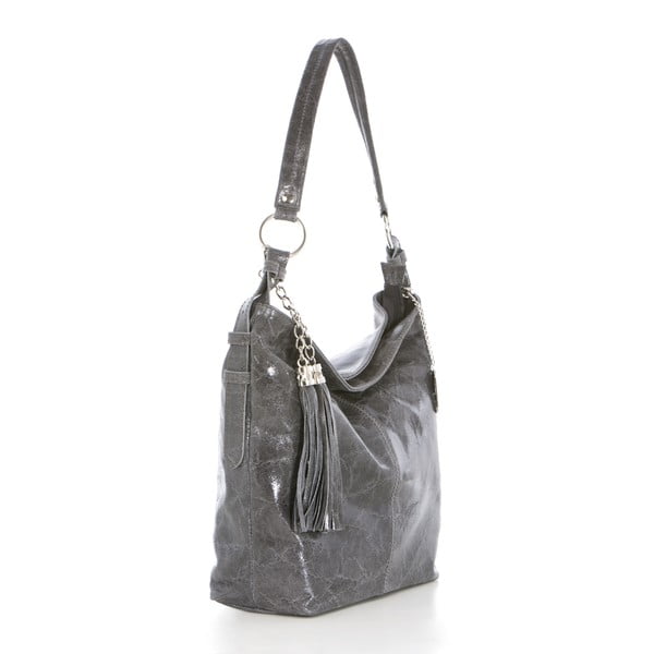 Usnjena torbica Hobo Grigio-image-1