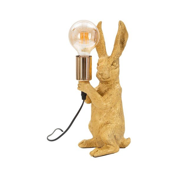 Namizna svetilka v zlati barvi (višina 35,5 cm) Rubbit – Mauro Ferretti