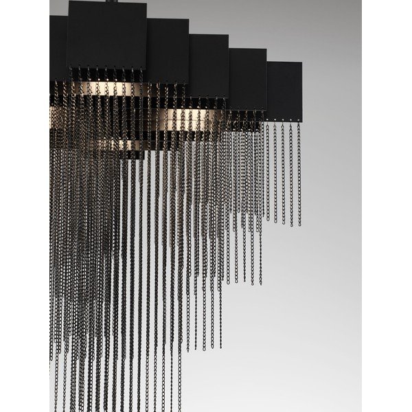 Mat črna jeklena LED zatemnitvena viseča svetilka Revια – Nova Luce-image-4