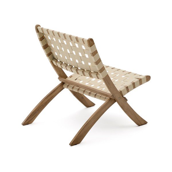 Vrtni fotelj iz masivnega lesa v naravni barvi Chabeli – Kave Home-image-3