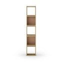 Opečnato oranžen regal v hrastovem dekorju 32x167 cm Lofty – Marckeric