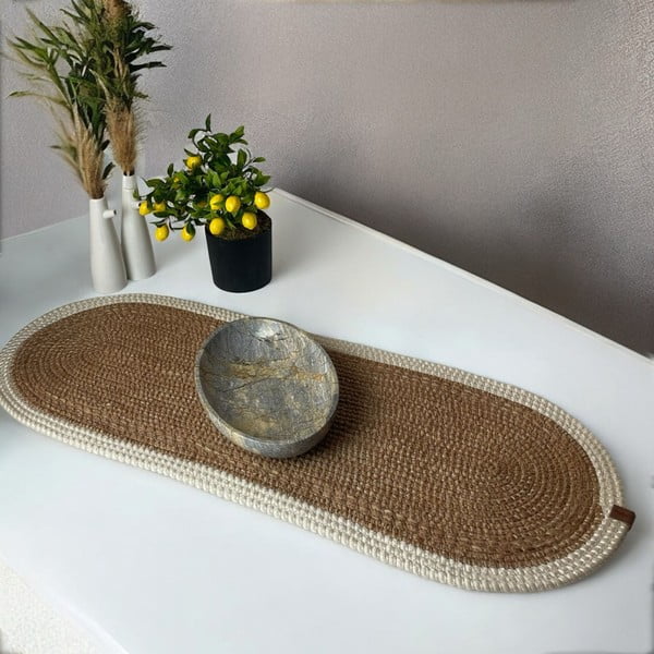 Namizni tekač iz jute 35x100 cm Wicker – Mila Home Luxury-image-1