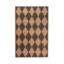 Ročno tkana preproga iz mešanice jute v rjavi in naravni barvi 160x230 cm Effie Diamond – Flair Rugs