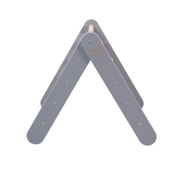 Siv piklerjev trikotnik iz masivnega bora 60x60x60 cm Montessori – Meowbaby-image-4