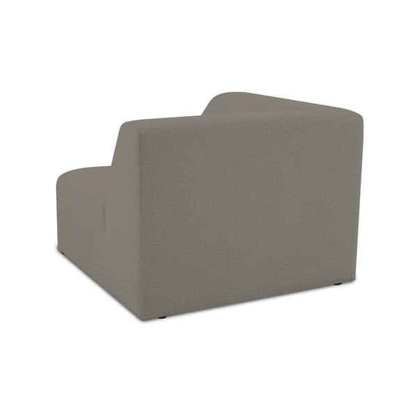 Svetlo rjav modul za sedežno garnituro iz tkanine bouclé (s kotom po izbiri) Roxy – Scandic-image-2