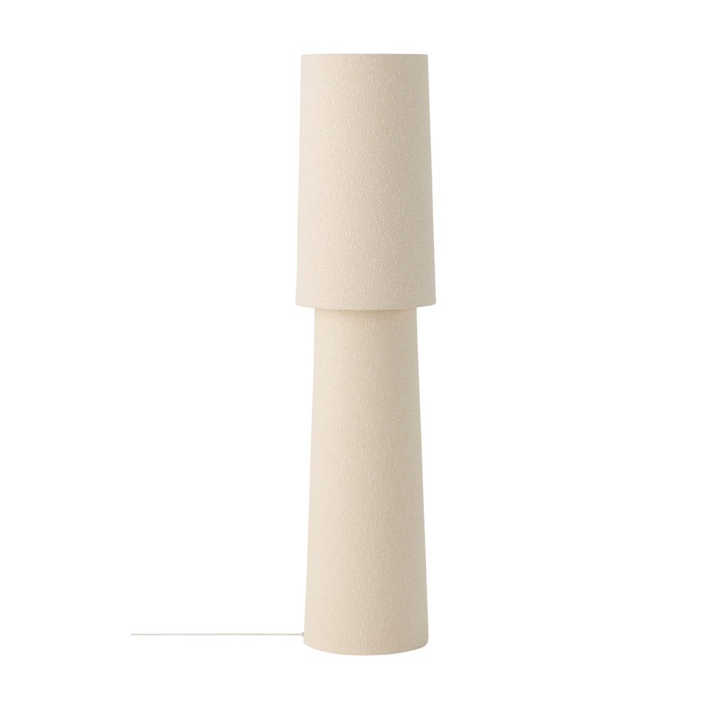 Kremno bela bouclé stoječa svetilka (višina 119 cm) Philo