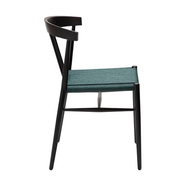 Črn/turkizen jedilni stol Sava – DAN-FORM Denmark-image-3