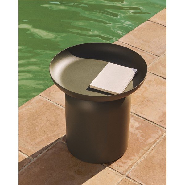 Kovinska okrogla vrtna mizica ø 45 cm Arcola – Kave Home-image-1