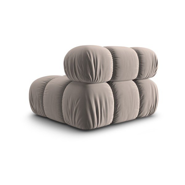 Svetlo rjav žameten modul za sedežno garnituro (sredinski modul) Bellis – Micadoni -image-4