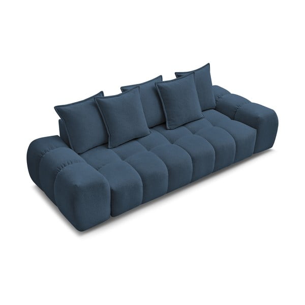 Temno modra sedežna garnitura iz šenilje 278 cm Everest – Bobochic Paris-image-4