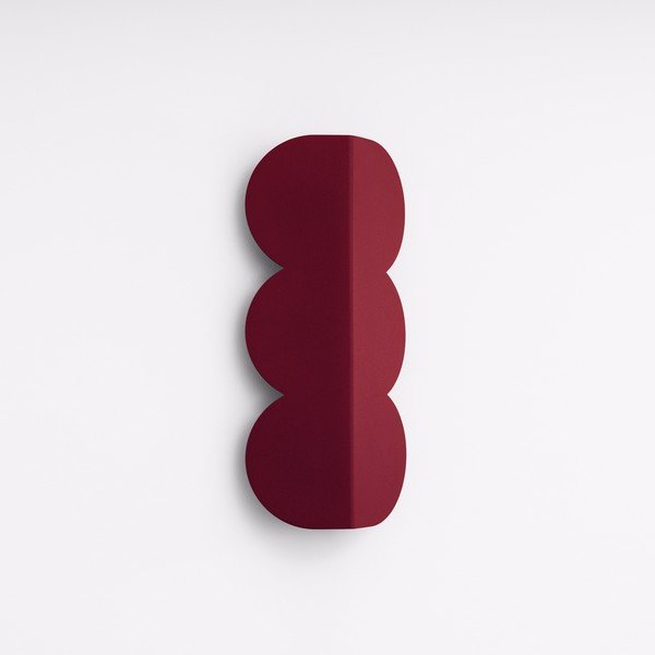Bordo rdeča aluminijasta stenska svetilka BISCUIT – Thoro-image-3