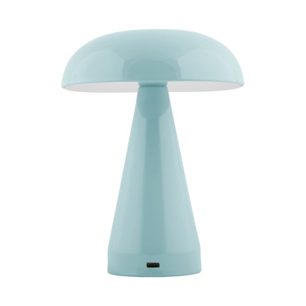 Svetlo modra LED zatemnitvena namizna svetilka s kovinskim senčilom (višina 20,5 cm) Rachel – Leitmotiv-image-1
