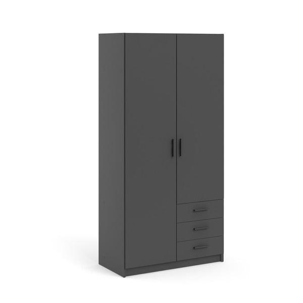Temno siva garderobna omara 99x200 cm Sprint – Tvilum-image-3