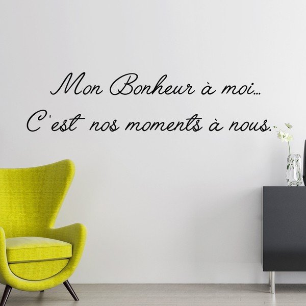 Ambiance Mon Bonheur Citat nalepke-image-2