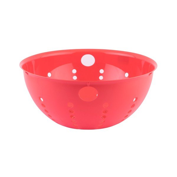 Rdeči plastični cedilnik Tantitoni Candy, ⌀ 28 cm