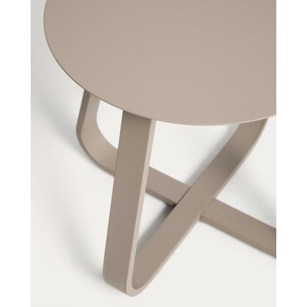 Kovinska okrogla vrtna mizica ø 48 cm Tamaris – Kave Home-image-4
