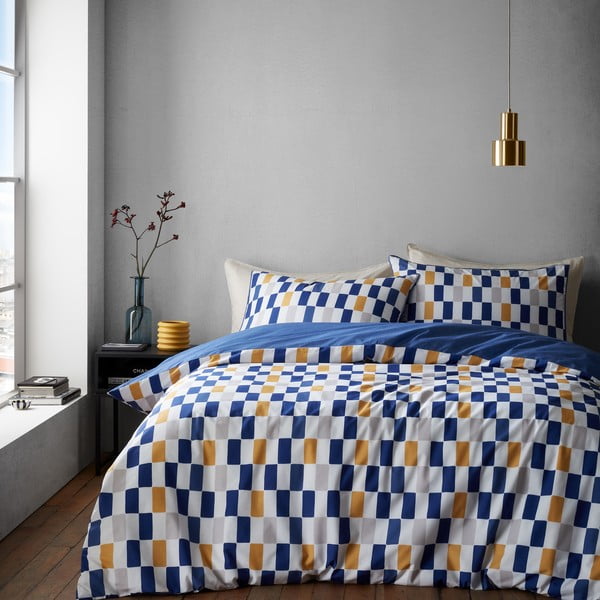 Bombažna posteljnina za zakonsko posteljo 200x200 cm Oblong Checkerboard – Content by Terence Conran