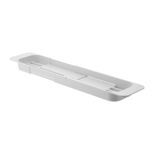 Bela nastavljiva polica za kopalno kad YAMAZAKI Tower-image-4