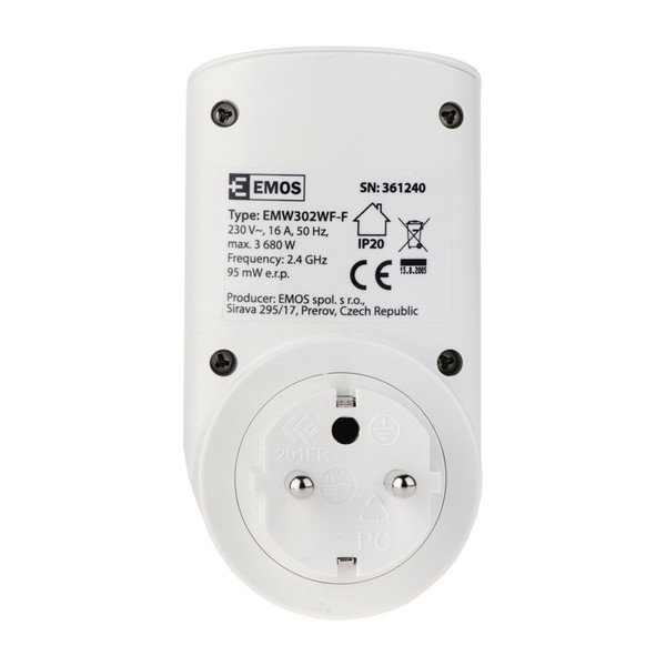 Vtičnica Wi-Fi s časovnikom G-Homa P5550-image-1