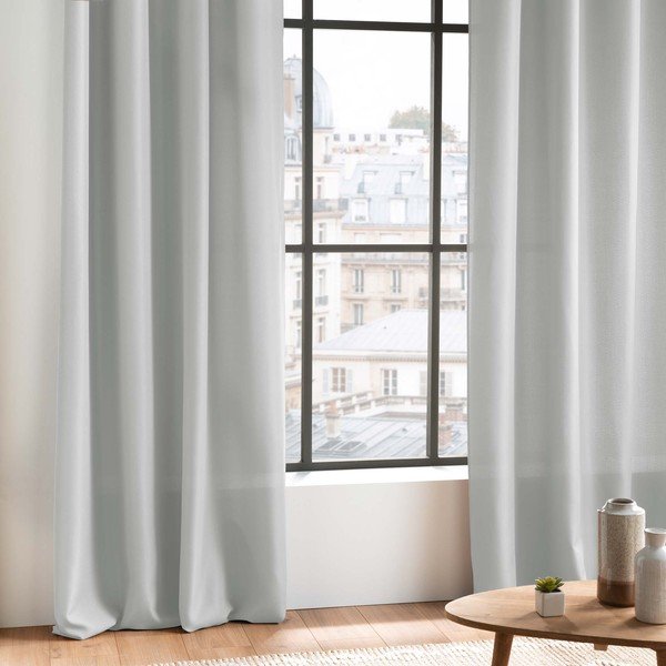 Svetlo siva zavesa 140x260 cm Essentiel – douceur d'intérieur-image-1