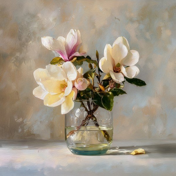 Tiskana slika na platnu 32x32 cm Magnolias – Styler