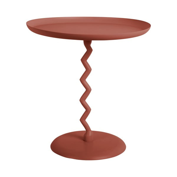 Kovinska okrogla stranska mizica ø 40 cm Zig Zag – Leitmotiv