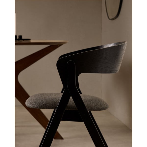 Črn jedilni stol Godia – Kave Home-image-1