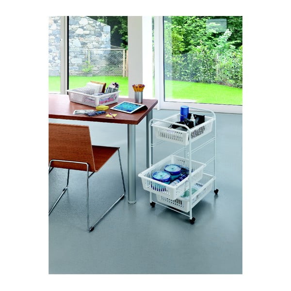 Mobilen regal s 4 košarami Metaltex India, dolžina 35 cm-image-4