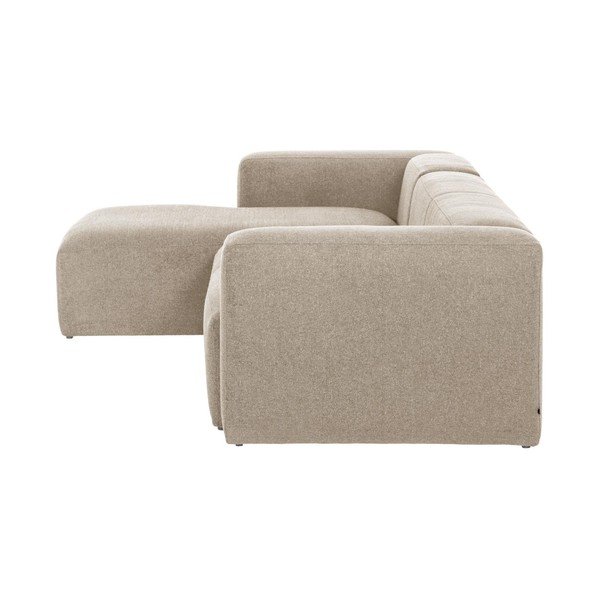 Bež kotna sedežna garnitura (levi kot) Blok – Kave Home-image-2