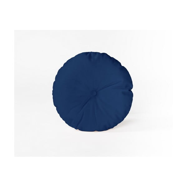 Okrogla okrasna blazina z žametno prevleko Velvet Atelier Klein, ⌀ 45 cm
