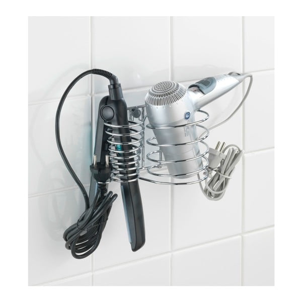 Stenski nosilec za sušilnik za lase in kodralnik Wenko Milano-image-1
