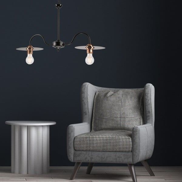 Črna viseča svetilka - LAMKUR-image-2