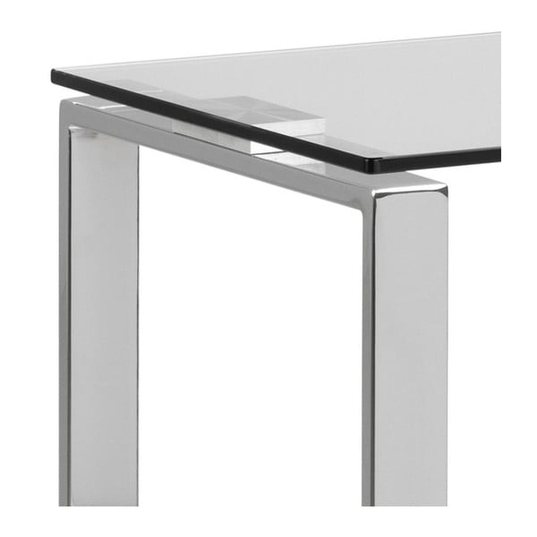 Konzolna mizica v srebrni barvi 110x40 cm Katrine - Actona-image-4