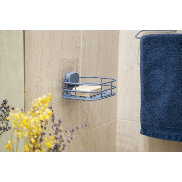 Svetlo moder kovinski podstavek za milo z namestitvijo brez vrtanja Grena – Compactor-image-1