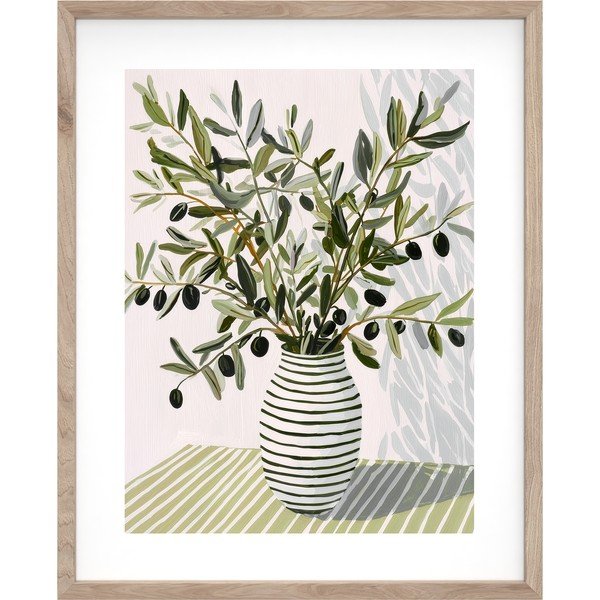 Tiskana slika z okvirjem 40x50 cm Olive Bunch II – Styler