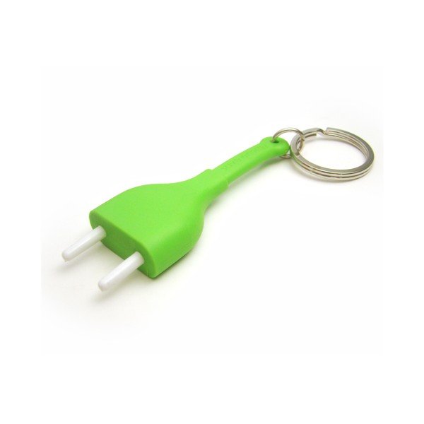 Komplet 2 obešalnikov Unplug, zelene barve-image-1